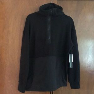 Quarter zip pullover sweatshirt